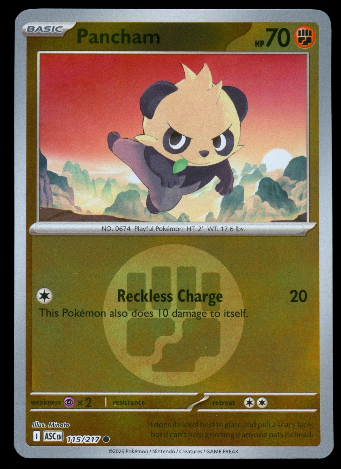 Ascended Heroes Pancham [Energy] Pokémon card